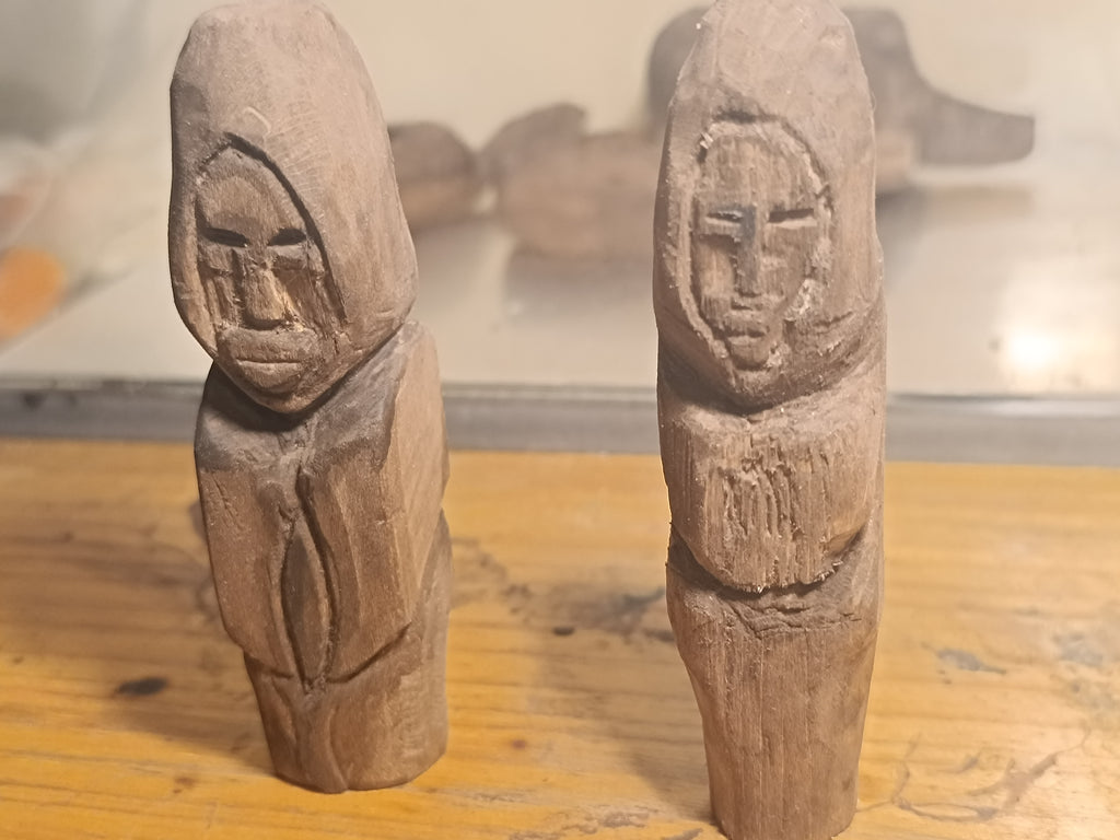 Sainte vierge en bois porte bonheur