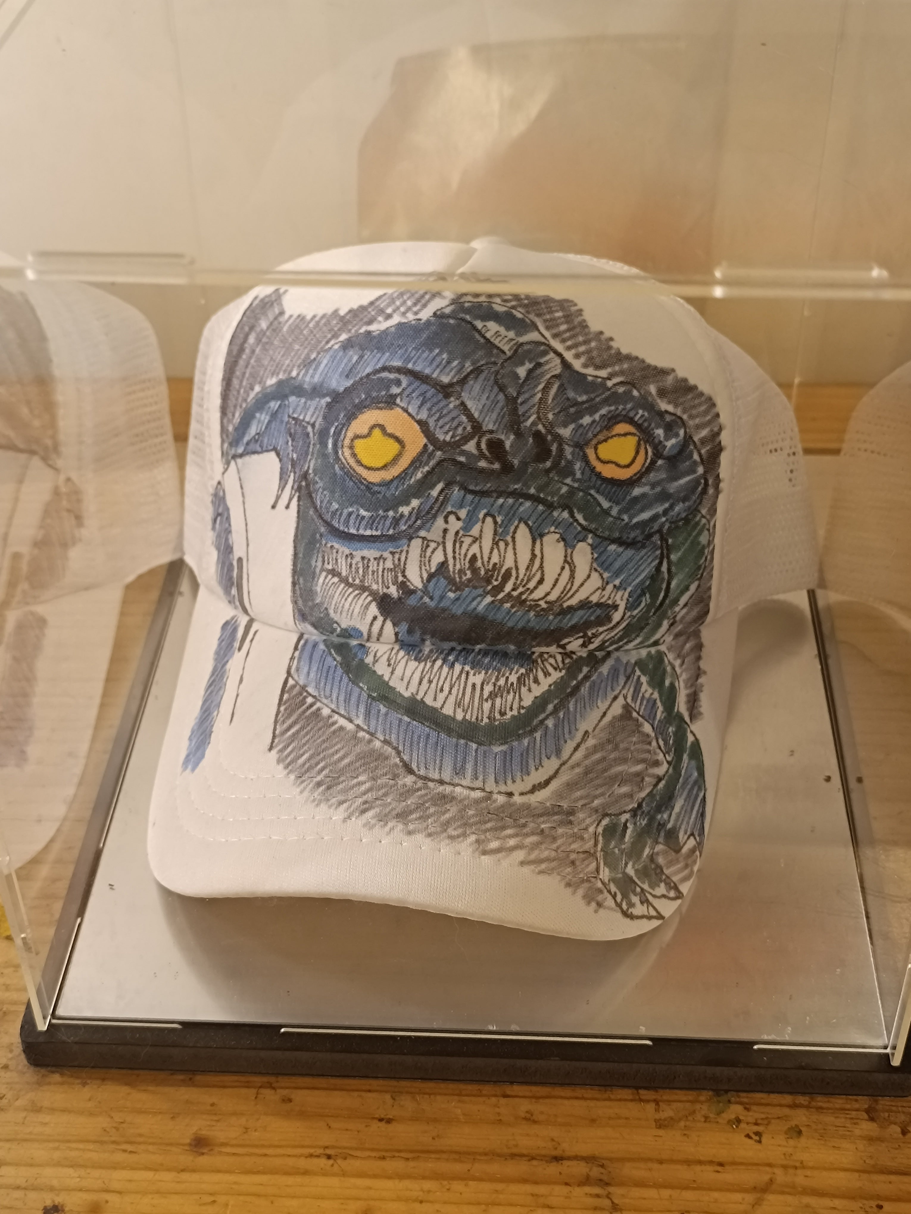 Casquette baseball grillagée synthétique grafee mains