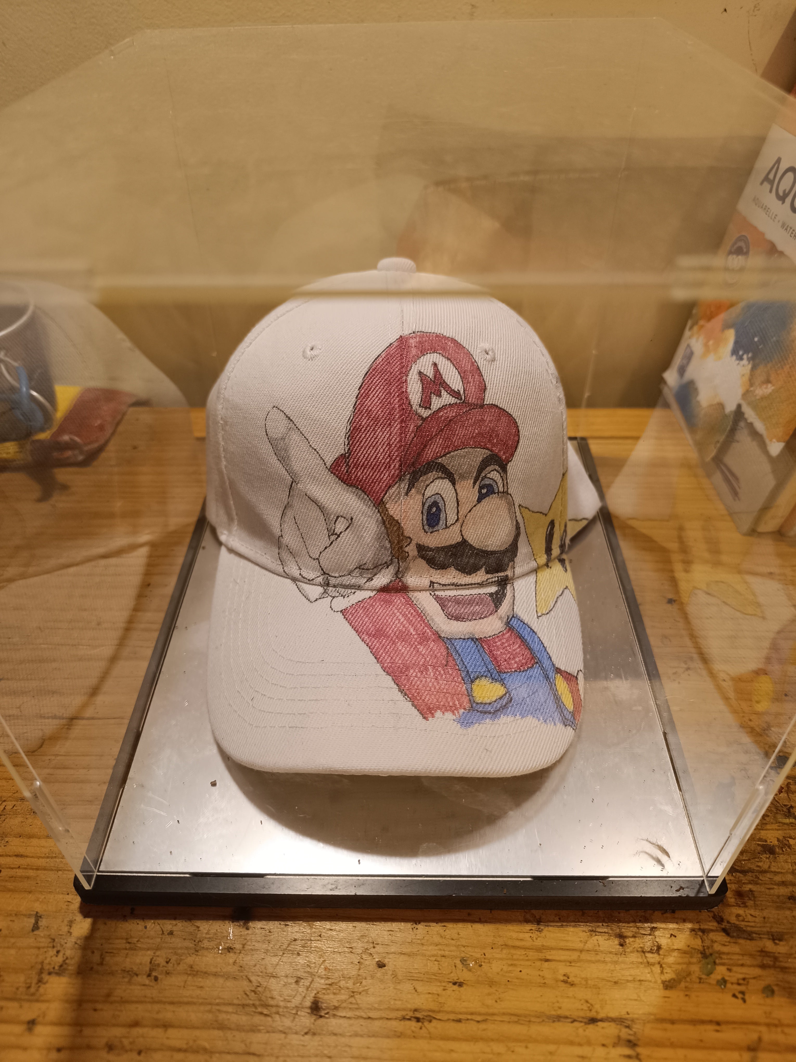 Casquette baseball cotton graaphee indélébile pour textile Mario