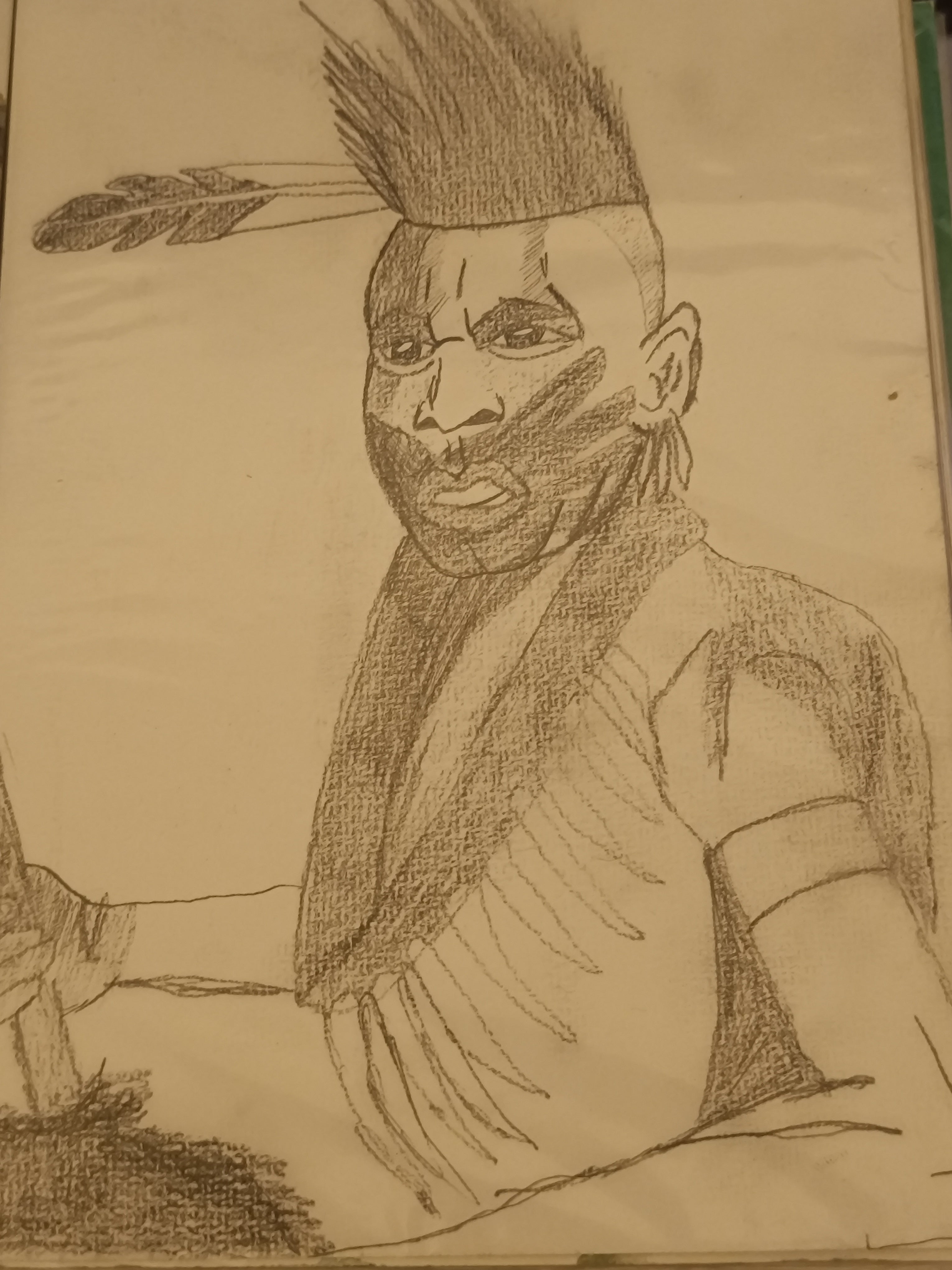 Portrait A5 fusain