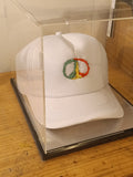 Casquette paix vet jaune rouge