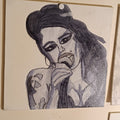 Caneva portrait vernis Amy Winehouse