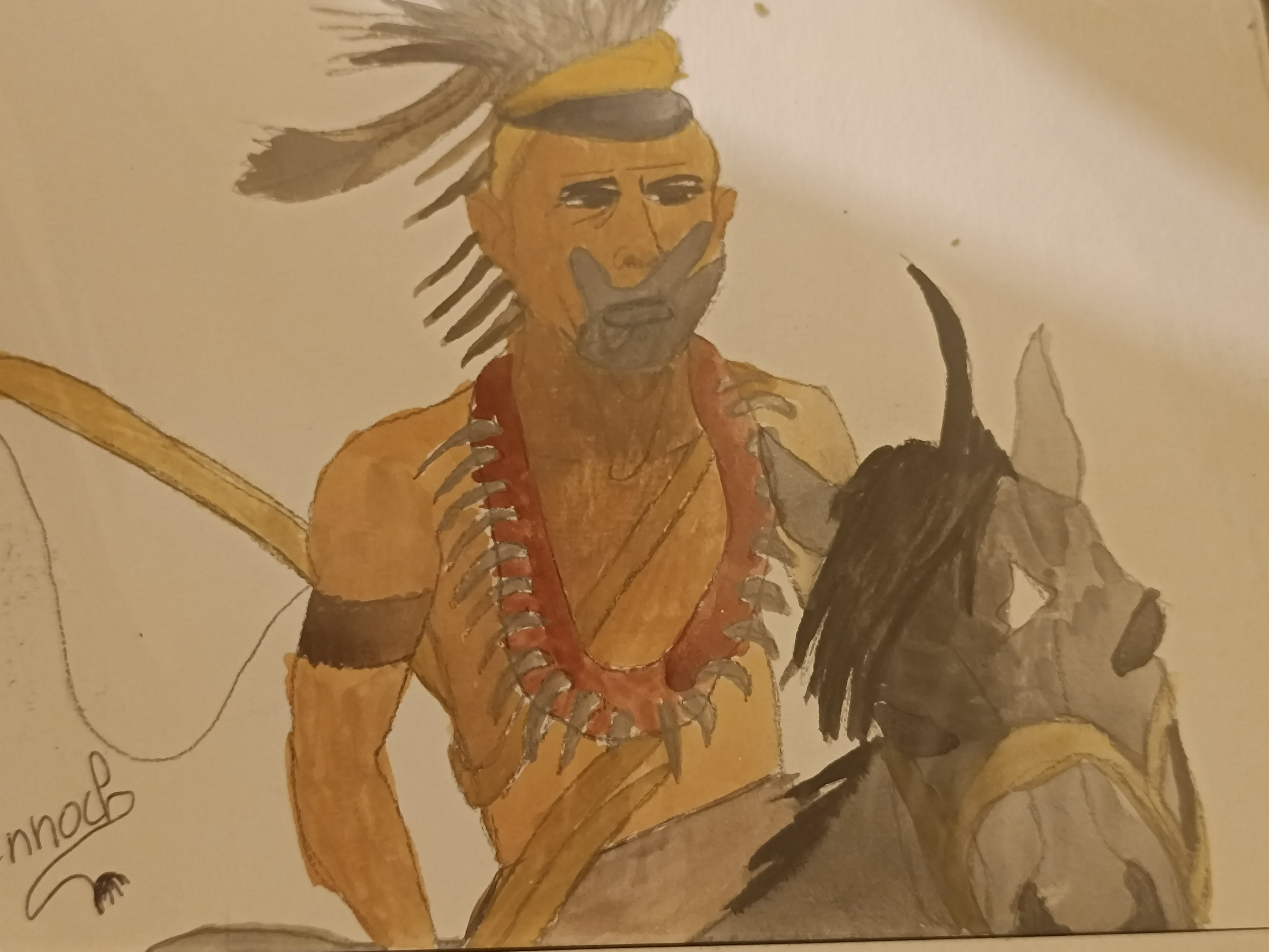 Portrait A5 aquarelle